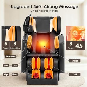 Chaise de massage portable pliable de luxe 8D à gravité zéro, design moderne, multifonctionnelle, avec masseur de pieds pour la maison - Product Image 4