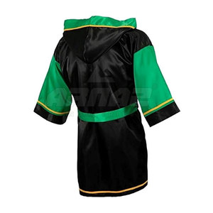 Bata de boxeo profesional con nombre personalizado opcional Bata de boxeo con material de satén ligero - Product Image 3