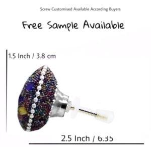 Industrial Mosaic Beaded <b>Knobs</b> <b>Door</b> Drawer Handle Pulls for Cupboard Wardrobe Dresser Bedroom Living Room Kitchen Dining Room - Product Image 3