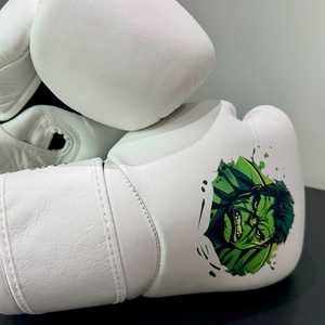 Guantes de boxeo Pu de cuero resistente con logotipo personalizado impreso-Guantes de entrenamiento antibacterianos y resistentes al agua - Product Image 2