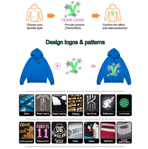 Sudadera con Capucha Casual de Invierno para Hombre, 100% Algodón, Forro Polar Ecológico, Transpirable, Impresión Digital de Alta Densidad, Diseño Sólido Personalizado - Product Image 2
