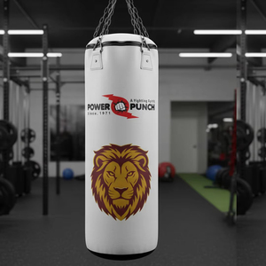 Leather Heavy <b>Punching</b> <b>Bag</b> with Sands Filling Heavy Duty 25KG <b>for</b> Boxing & Taekwondo Training Home Gym Equipment - Product Image 1