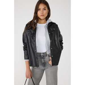 Faux <b>Leather</b> <b>Shirt</b> - Product Image 2
