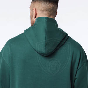 เสื้อมีฮู้ดโอเวอร์ไซส์ขนาดใหญ่พิเศษแบบกำหนดเองสีพื้น - Product Image 5