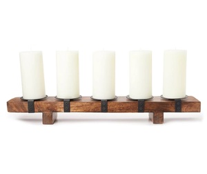 Wooden Modern Design Handmade Eco-Friendly <b>Square</b> <b>Candle</b> Holder for Restaurants Hot Selling Christmas Tabletop <b>Candle</b> Stand - Product Image 4