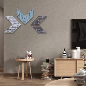Décoration murale de flèche en bois pour salon Chevron Art mural pour ferme Ensemble décoratif de 3 flèches Cadeau de pendaison de crémaillère 9X9X0.7Inch - Product Image 6