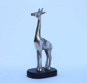 Handmade Modern Design Reindeer Statue Luxury Brass with <b>Wood</b> Base for Birthday Decor & Gift Giving Beautifully Finished - Product Image 3