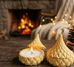 Vela Aromática de Cera de Soja en Jarra de Cerámica de Diseño, Vela de Lujo de Combustión Limpia, Ideal para Decoración del Hogar, Ambiente Acogedor y para Regalos - Product Image 4