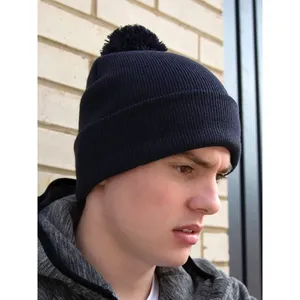 Chapeau en laine à pompon promotionnel pour merchandising personnalisé - Product Image 1
