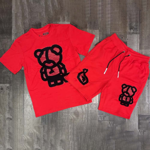 2025 High Quality Vintage Summer <b>Men's</b> Two-Piece Breathable 100% Cotton Fashion Clothing <b>Set</b> <b>T</b>-<b>Shirt</b> <b>and</b> <b>Shorts</b> - Product Image 6