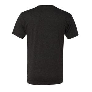 T-shirt uni en mélange de trois fibres 50% polyester 25% coton 25% rayonne Coupe régulière Décontracté pour homme Unisexe - Product Image 3