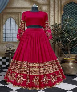 Nueva colección de tendencias Diseñador Lehenga Mujeres y niñas usan ropa de fiesta Lehenga Choli con blusa en ropa al por mayor - Product Image 3