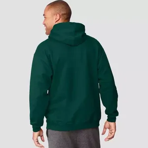 Sweat à capuche zippé pour hommes grande taille en gros 100% coton pull personnalisé avec impression et broderie de motifs 3D et logo personnalisé - Product Image 2