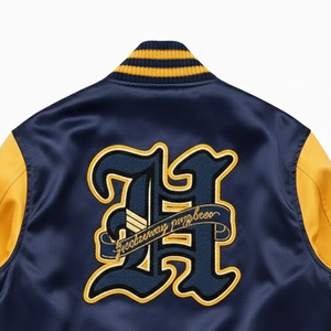 Chaquetas Varsity de Invierno para Hombre, Modernas, con Bordado Chenille, Satén, Transpirables, de Alta Calidad, Estilo Urbano - Product Image 6