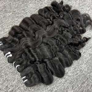 ผมดิบแบบเรมี่คนจากแคมโบเดียนผม100% แบบ100% สีเดียวผมมนุษย์แบบปรับแต่งได้ - Product Image 3