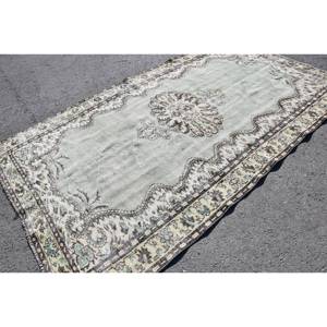 Tapis de 5,9 x 9,9 pieds, tapis turc vintage, tapis oriental gris brun - Product Image 2