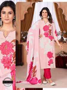 Hermosa ropa ocasional Atractivo Lujoso Kurti Pant & Dupatta con vibrante trabajo de impresión digital Amplio exportador y proveedor - Product Image 2