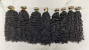 Tape Ins Curly Texture 100% Extensiones de cabello humano vietnamita Sin tejido químico Cutícula del cabello alineada Buen precio para mujeres negras - Product Image 3