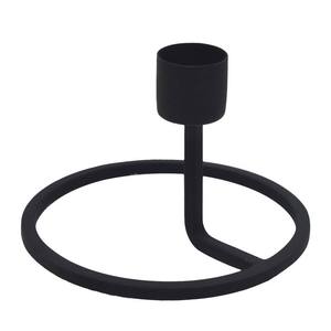 Support de bougie cube en métal noir mat de luxe moderne, support géométrique carré minimaliste pour décoration intérieure et centre de table de mariage - Product Image 6
