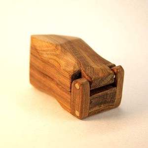 Carved Acacia Wood Jewelry Box for Gifts and Tools Handmade Bohemian Keepsake Organizer by Indian Manufacturers - Product Image 5