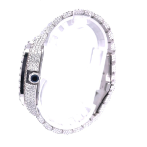Montre en diamant moissanite entièrement personnalisée de qualité supérieure pour hommes, bijoux en diamant hip-hop, cadeau - Product Image 4