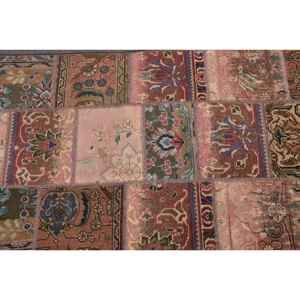 Alfombra Turca Vintage de 2.6x6.9 pies (80x209 cm), Alfombra con Borde Marrón - Product Image 5