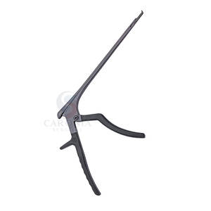 Curette Kerrison manuelle sur mesure de 18 cm, 90 degrés, 2 mm, en acier inoxydable noir, certifiée CE, fabrication pakistanaise, vente chaude - Product Image 3
