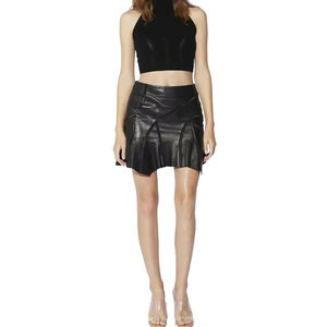 กระโปรงหนังวัวดีไซน์ปรับแต่งได้สไตล์ไฮสตรีท คุณภาพพรีเมียม แฟชั่นยอดนิยม กระโปรงหนังวัว - Product Image 6