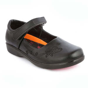 Girls <b>School</b> <b>Pumps</b> (7Z1) BK-934 - Black - Black - Product Image 1
