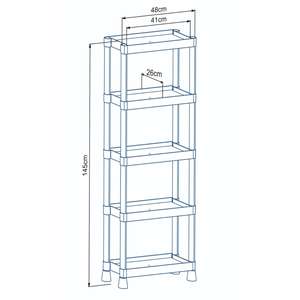 Meuble de cuisine multifonctionnel de style industriel, armoire combinée, montage au sol, revêtement imperméable, largeur 38-46 pouces - Product Image 4