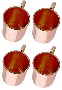 ชุดแก้วมัลค์โลหะคุณภาพสูง ดีไซน์ใหม่ล่าสุด ทองแดงแท้ ขัดเงา รูปทรงใหม่ - Product Image 2