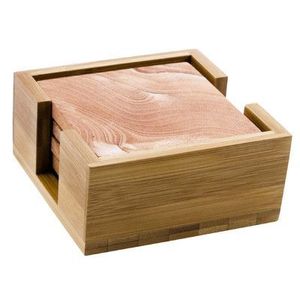 Contemporary wooden coaster set embodying craftsmanship simplicity sustainability designed for modern living spaces refined look - Product Image 5