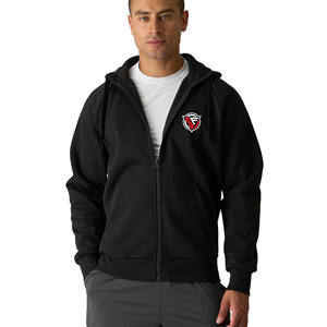 Wholesale Blank Zip up Hoodies Pullover High Quality Men's Oversized Fleece Zip up Hoodie Cotton Manufacturers Custom Sweatshirt - Product Image 4