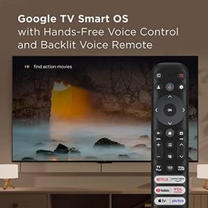 85-Inch 4K Smart Mini LED <b>TV</b> with QLED <b>Backlight</b> Dynamic Range Gaming Features Voice Remote Streaming for Kitchen Use - Product Image 5