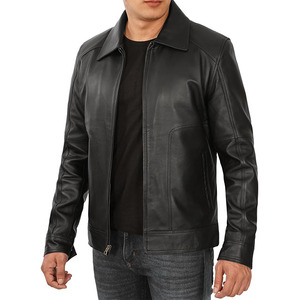 Veste en cuir d'hiver pour homme, col montant, haute qualité, séchage rapide et respirante, nouveau style - Product Image 4