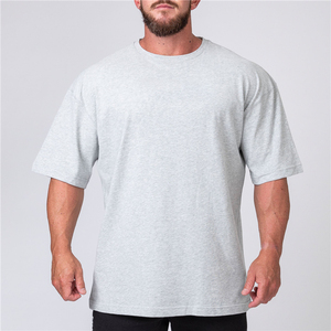 Mens Blank Cotton <b>Tshirt</b> Oversized Drop Shoulder Design T-shirt Custom Quality Printing T-shirt for men - Product Image 4