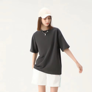 เสื้อยืดโฟมพิมพ์โลโก้สำหรับผู้ชายและผู้หญิง100% สีพื้นใหม่ล่าสุดมีให้สำหรับผู้ชายและผู้หญิง - Product Image 1