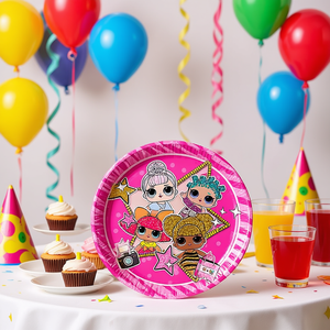 Platos de Fiesta Lol Surprise de 19.5 cm, 6 Piezas Desechables para Celebración de Cumpleaños Infantiles - Product Image 3