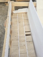 2025 ivoire léger rempli brossé 3x10x20cm pavés carreaux de terrasse pour allée patio pavage fabriqué en turquie approvisionnement en gros en vrac