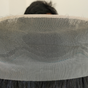 Parche Frontal de cabello humano de grado Remy indio para hombres y mujeres, trama atada a mano, cubierta de polietileno para el retroceso de la línea del cabello - Product Image 6