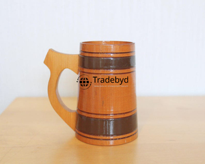 Taza de té artesanal única para coleccionistas, taza de madera, vajilla sostenible de Tradebyd - Product Image 1