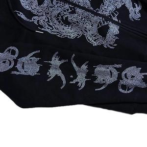 Sudadera con Capucha de Invierno para Hombre, Personalizada con Pedrería Plateada, de Alta Calidad, con Cierre de Cremallera, Transpirable y de Secado Rápido - Product Image 3