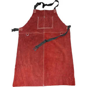 Venta al por mayor de cuero de vaca de alta resistencia soldadores delantales de alta seguridad llama de calor protección Industrial restaurante Bar uniformes - Product Image 2