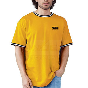 เสื้อยืดโอเวอร์ไซส์สั่งทำพิเศษ สไตล์อเมริกัน แฟชั่นผู้ชาย เสื้อยืดผ้าฝ้ายลำลอง สตรีทแวร์ ขายส่งจำนวนมาก - Product Image 1