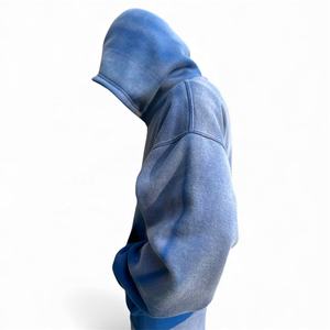 Conjunto Deportivo Unisex de Corte Regular, Estilo Urbano, Tejido Grueso, con Estampado Lavado Ácido, Elaborado con 100% Algodón, Resistente al Viento, para Otoño - Product Image 5