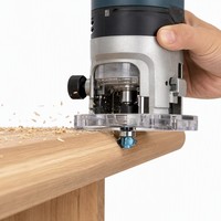 Fraise à défoncer CNC Tideway à 4 cannelures en alliage de tungstène-cobalt de qualité industrielle pour le bois, les coins arrondis et le surfaçage des bandes de bordure en PVC
