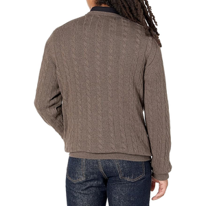 Textured Winter Plus Size Men's Flat Knit Breathable Long Sleeve <b>Pullover</b> <b>Sweater</b> Slim Fit Casual Soft Twist - Product Image 2