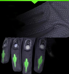 Gants de moto et de cyclisme personnalisés en polyester et nylon, respirants, avec maille, compatibles écran tactile, antidérapants, à doigts complets, anti-UV - Product Image 6