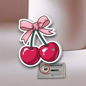 Plateau magnétique pour cils en acrylique solide avec nœud rose, cerise, papillon, fleur, cœur, extension de cils personnalisée, outil de beauté avec étiquette privée - Product Image 2