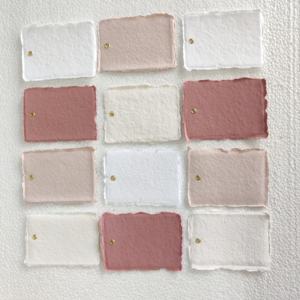 Étiquettes vierges élégantes sur mesure "Pastel Deckle Edge avec rivet. Idéal pour l'étiquetage et les cadeaux créatifs - Product Image 3